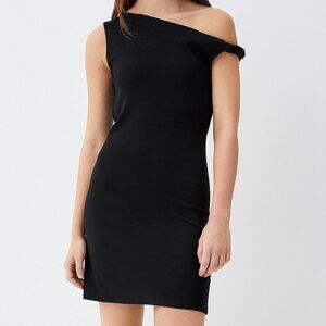 One-Shoulder Black Mini Dress